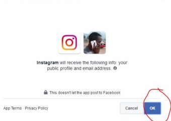 Login Instagram with Facebook