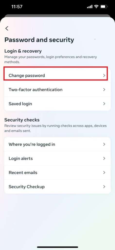 Change Password