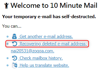 10minutemail