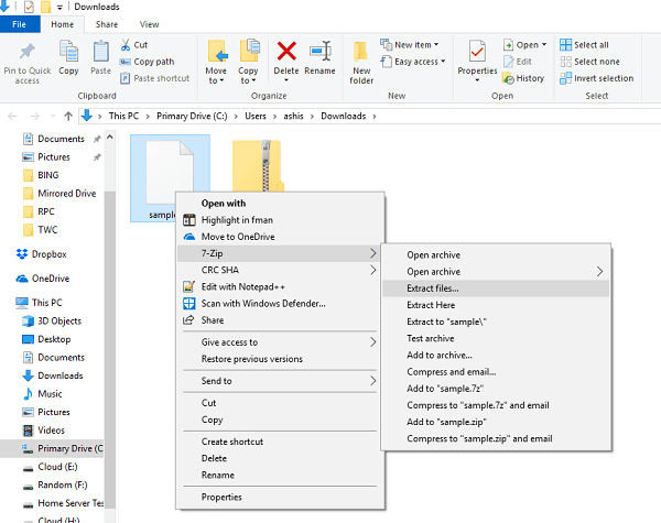 How to Open RAR files