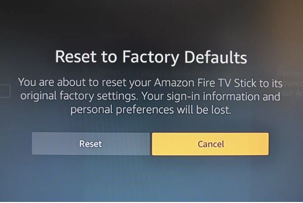 Reset Fire TV