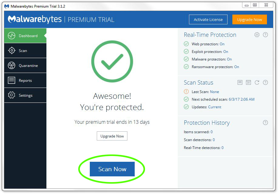 Malwarebytes database