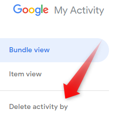 Delete all Google History