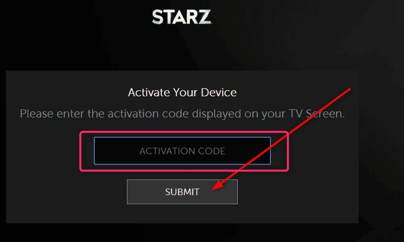 Activate Starz Play