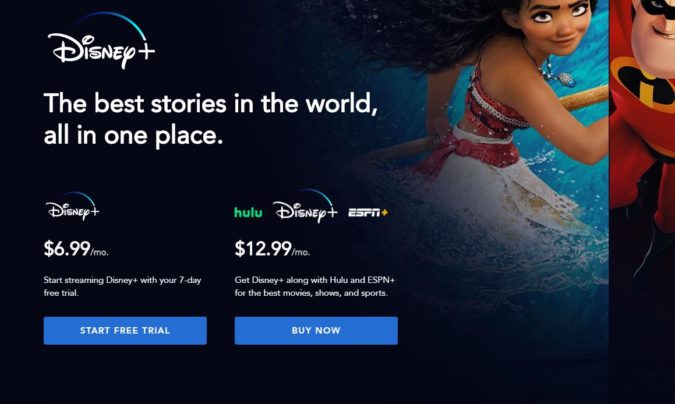 SHOWS disney plus sign up page on TV