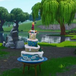 access birthday cake on fortnite