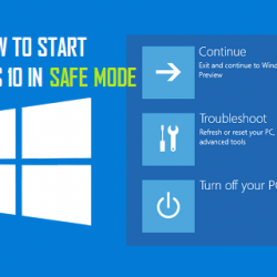 start windows 10 in safe mode