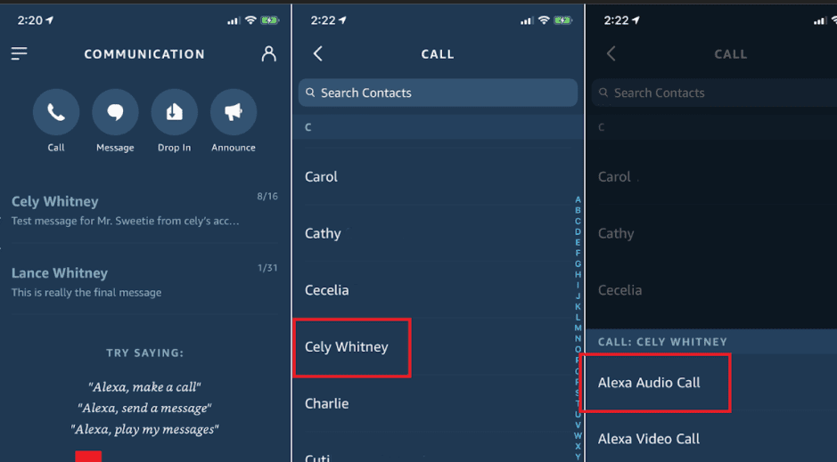 how to make Phone Calls with Alexa