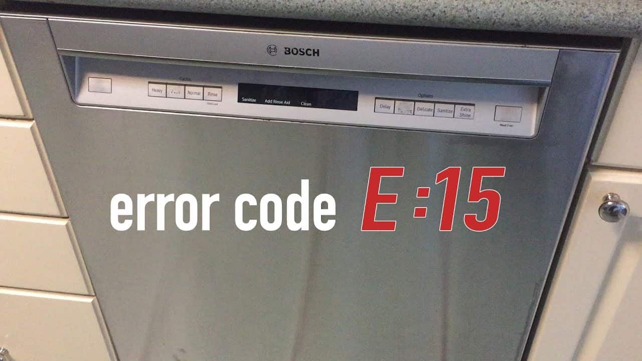 Bosch Dishwasher Error code e15