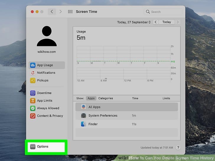 How to Delete Screen Time history on mac
