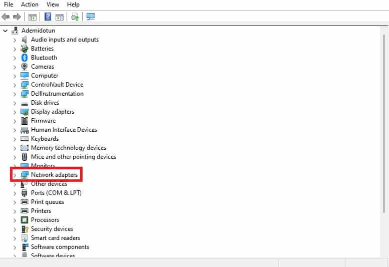 Windows Network Adapter