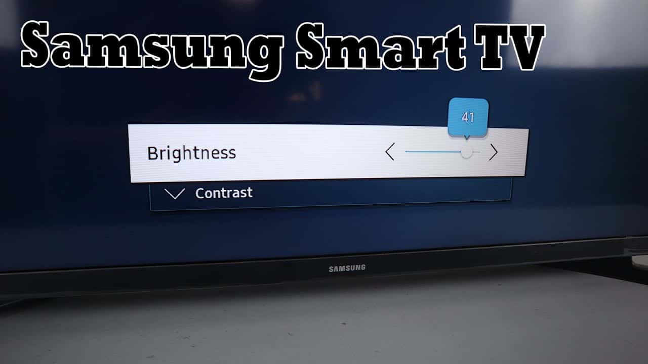 how to adjust brightness on Samsung TV