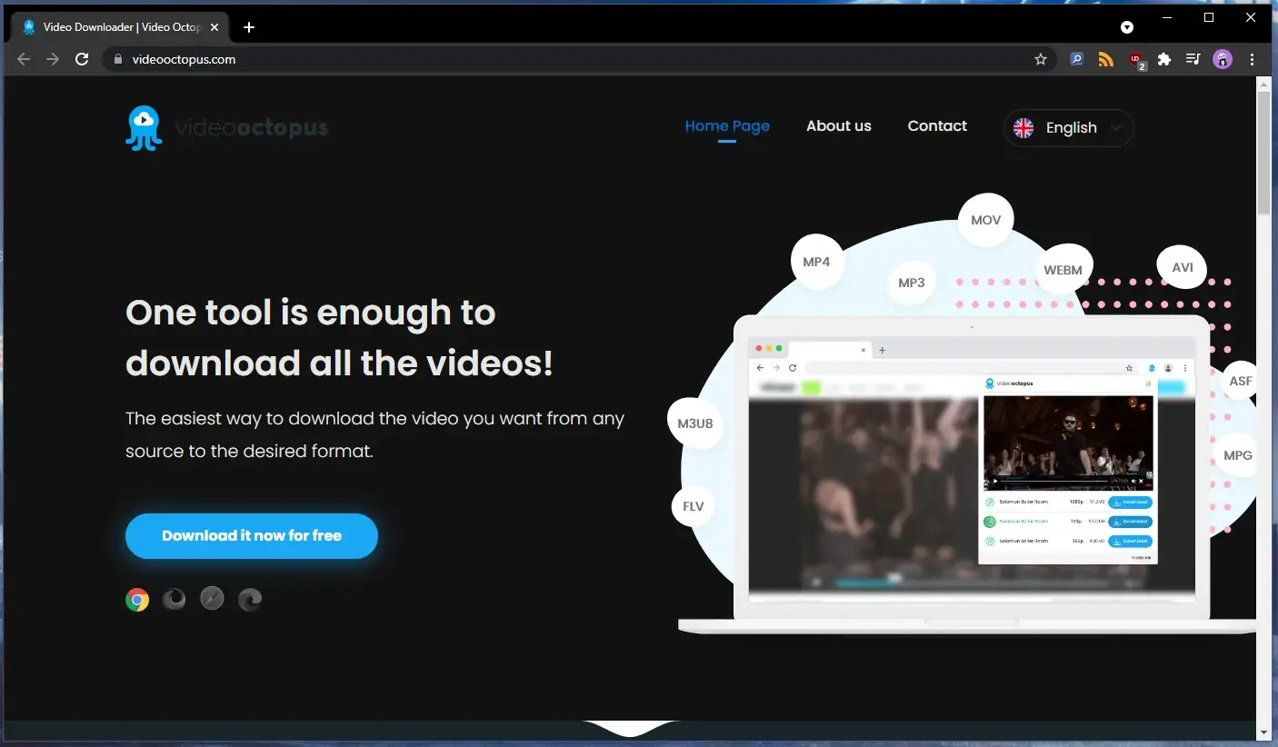Extensions like Video Octopus