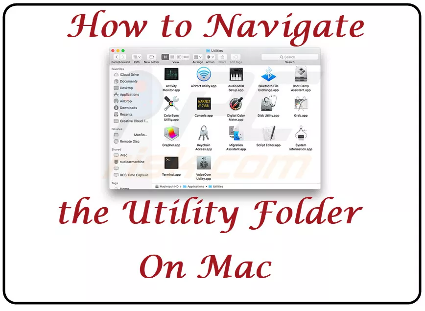 Where is Utilities Folder on Macbook