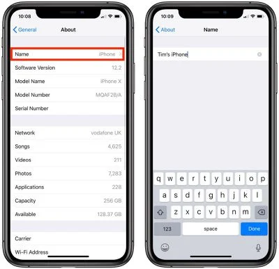 How to Change Name of iPhone