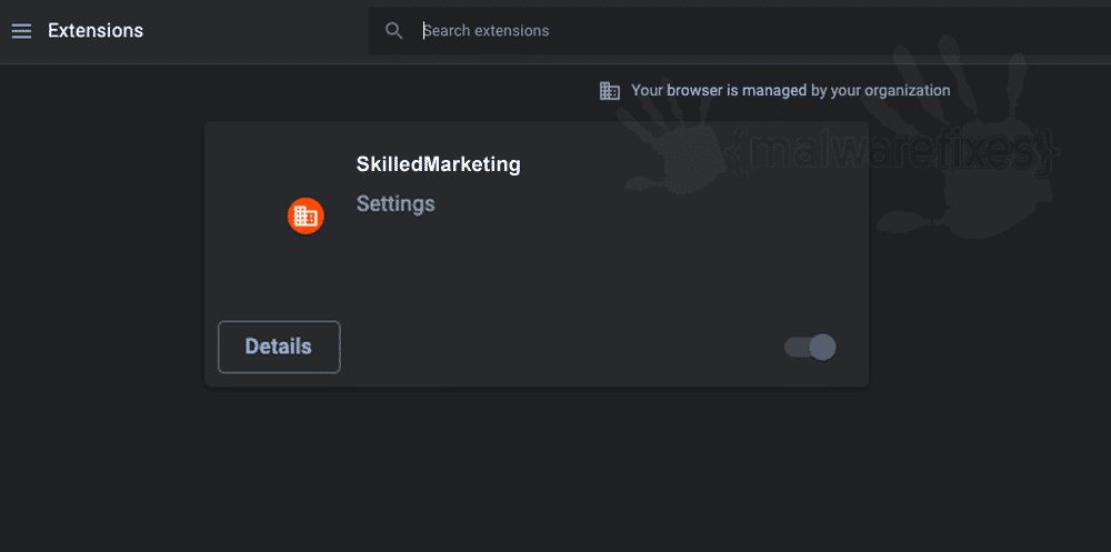 Remove Skilled Marketing from Chrome