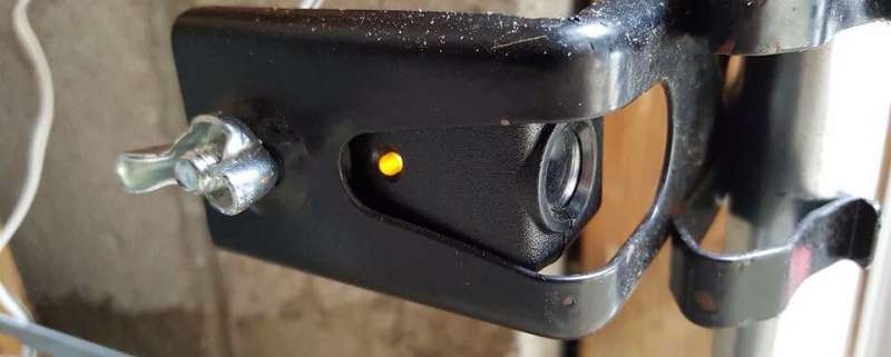 Yellow light blinking on Garage Door Sensor
