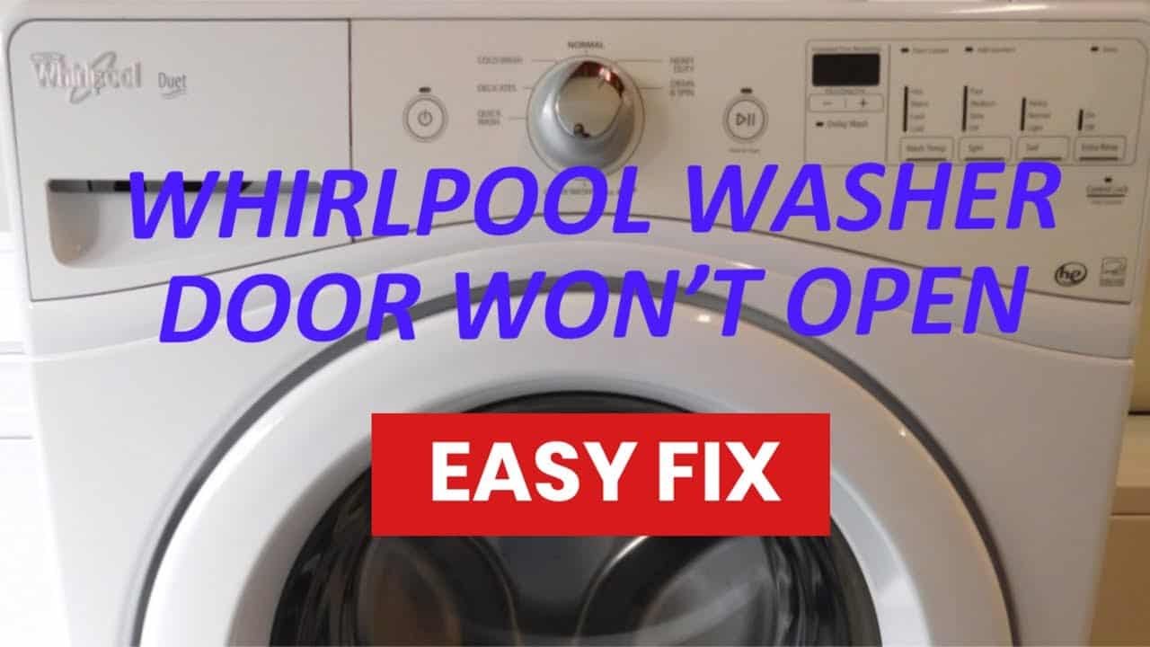 Why Whirlpool Washer's door is locked
