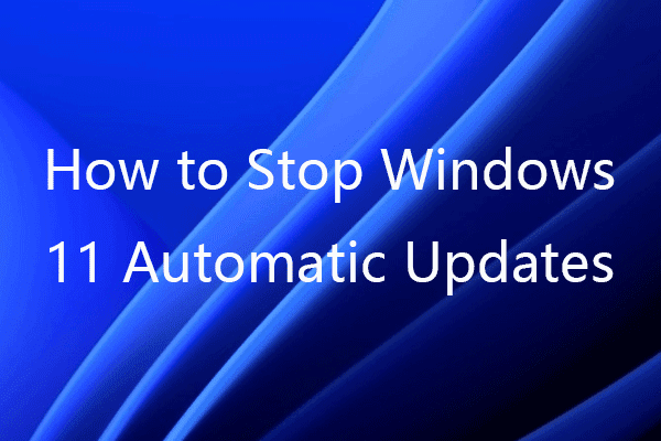 How to Stop Windows 11 Updates