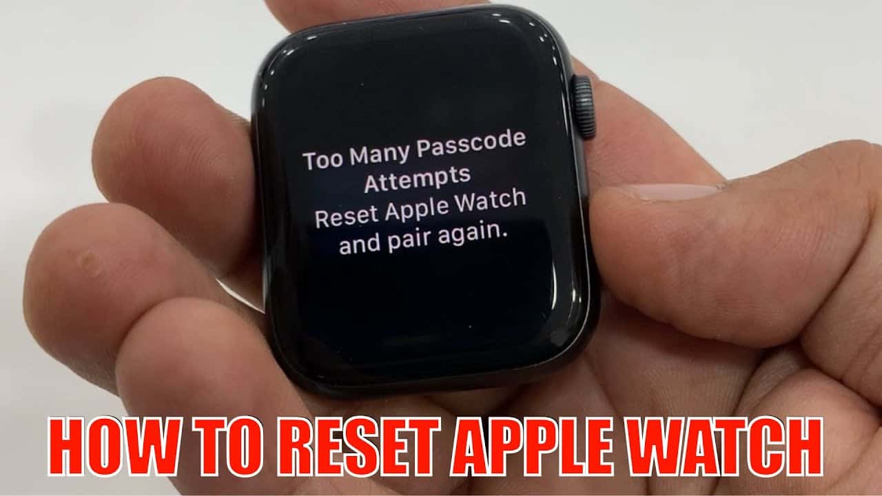Reset Apple Watch after too many Passcode Attempts