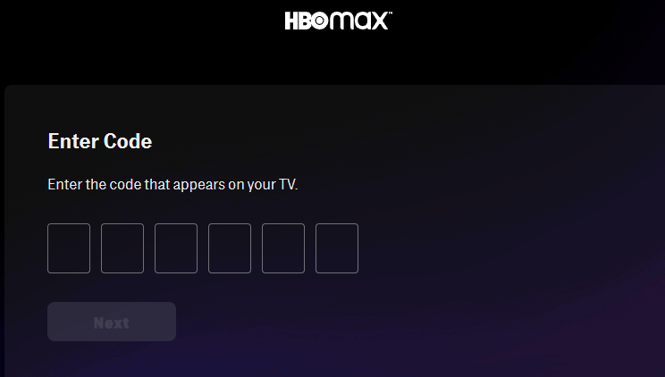 HBOMax.com TV Sign In