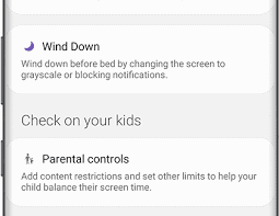 Use wind down on Samsung