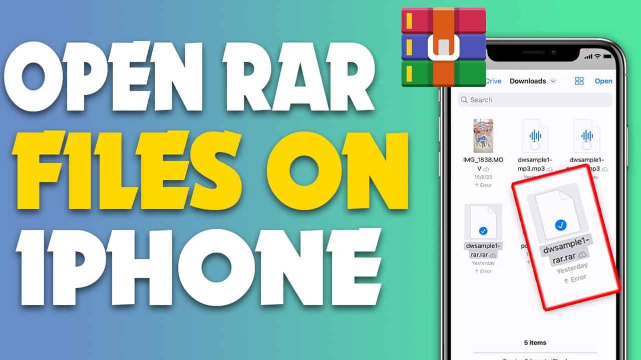 How to Open a rar file on iPhone